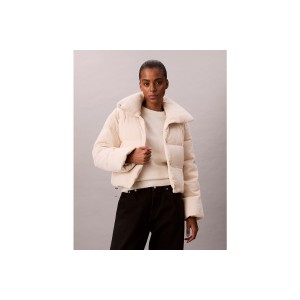 Calvin Klein Corduroy Down Μπουφάν Puffer Γυναικείο (LV044D527G PAS)