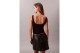 Calvin Klein Slim Ribbed Cotton Γυναικεία Αμάνικη Μπλούζα Μαύρη