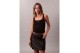 Calvin Klein Slim Ribbed Cotton Γυναικεία Αμάνικη Μπλούζα Μαύρη