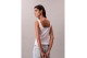 Calvin Klein Slim Ribbed Cotton Γυναικεία Αμάνικη Μπλούζα Λευκή