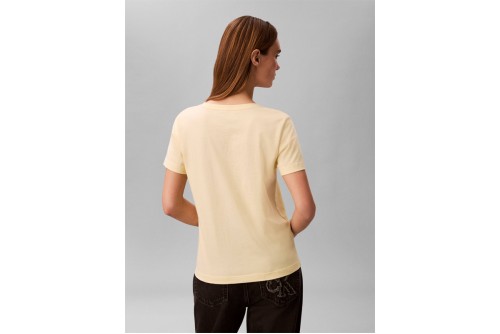 Calvin Klein Relaxed Monogram V-Neck T-Shirt Γυναικείο (LV047B205G 4MY)