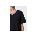 Calvin Klein Monogram Γυναικείο Κοντομάνικο T-Shirt Μαύρο