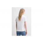 Calvin Klein Γυναικείο Κοντομάνικο T-Shirt Λευκό