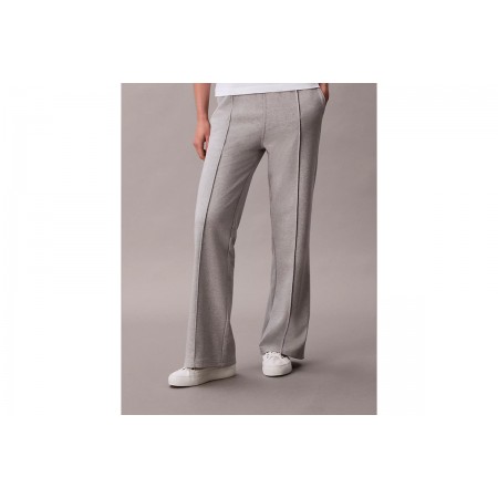 Calvin Klein Cotton Terry Γυναικείο Παντελόνι Φόρμας Γκρι