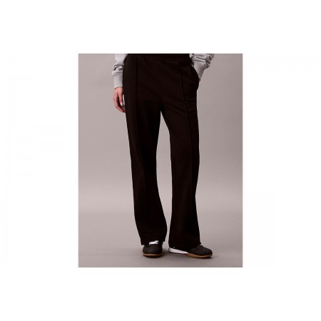 Calvin Klein Cotton Terry Γυναικείο Παντελόνι Φόρμας Μαύρο