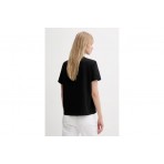 Calvin Klein Monogram Logo Γυναικείο Κοντομάνικο T-Shirt Μαύρο