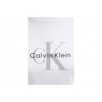 Calvin Klein Monogram Logo Γυναικείο Κοντομάνικο T-Shirt Λευκό