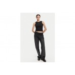 Calvin Klein Cotton Stretch Rib Γυναικεία Αμάνικη Μπλούζα Μαύρη