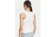 Calvin Klein Cotton Stretch Rib Γυναικεία Αμάνικη Μπλούζα Λευκή