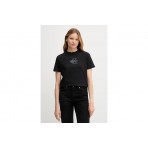 Calvin Klein Cotton Classic Γυναικείo Κοντομάνικο T-Shirt Μαύρο