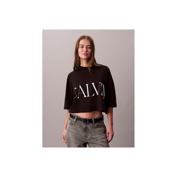 Calvin Klein Graphic Logo Crop Top Κοντομάνικο Γυναικείο (LV047D206G UB1)