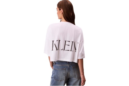 Calvin Klein Graphic Logo Crop Top Κοντομάνικο Γυναικείο (LV047D206G YAA)