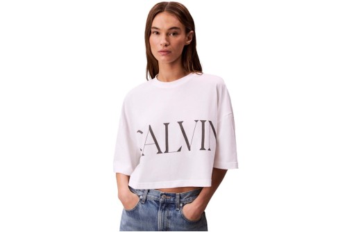 Calvin Klein Graphic Logo Crop Top Κοντομάνικο Γυναικείο (LV047D206G YAA)