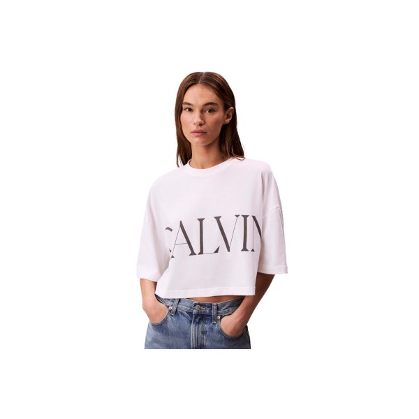 Calvin Klein Graphic Logo Crop Top Κοντομάνικο Γυναικείο (LV047D206G YAA)