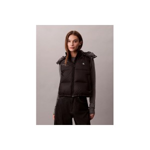 Calvin Klein Relaxed Hooded Down Gilet Μπουφάν Αμάνικο Γυναικείο (LV047D500G UB1)