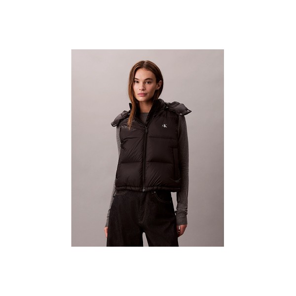 Calvin Klein Relaxed Hooded Down Gilet Μπουφάν Αμάνικο Γυναικείο (LV047D500G UB1)