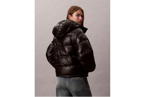 Calvin Klein High Shine Hooded Μπουφάν Puffer Γυναικείο (LV047D505G UB1)