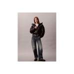 Calvin Klein Γυναικείο Μπουφάν Puffer με Κουκούλα Μαύρο