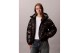 Calvin Klein Γυναικείο Μπουφάν Puffer με Κουκούλα Μαύρο