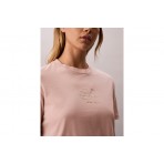 Calvin Klein Glossy Metallic Logo T-Shirt Γυναικείο (LV047D873G 3T3)