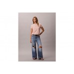 Calvin Klein Glossy Metallic Logo T-Shirt Γυναικείο (LV047D873G 3T3)