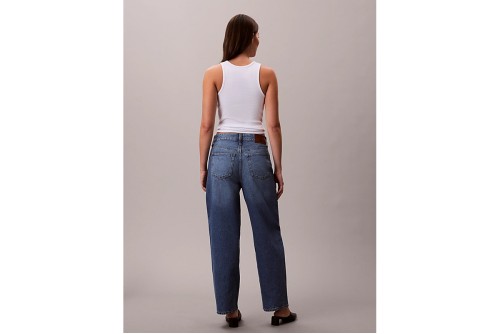 Calvin Klein Barrel Fit Παντελόνι Τζιν Γυναικείο (LV047E626G MZK)