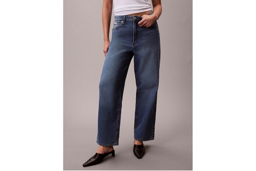 Calvin Klein Barrel Fit Παντελόνι Τζιν Γυναικείο (LV047E626G MZK)