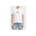 Calvin Klein Shine Monologo Graphic Classic T-Shirt Γυναικείο (LV047E819G YAA)