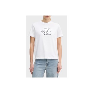 Calvin Klein Shine Monologo Graphic Classic T-Shirt Γυναικείο (LV047E819G YAA)