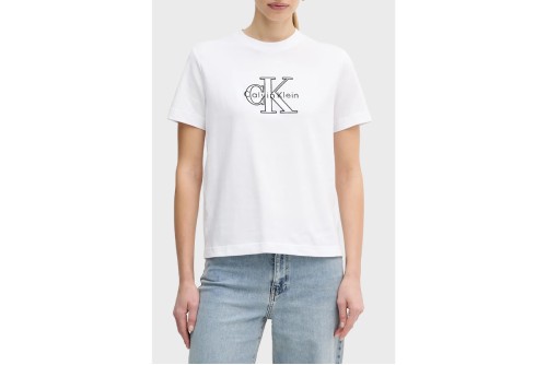 Calvin Klein Shine Monologo Graphic Classic T-Shirt Γυναικείο (LV047E819G YAA)