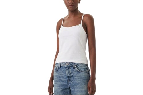 Calvin Klein Cotton Stretch Strap Cami Μπλούζα Αμάνικη Γυναικεία (LV047F259G YAF)