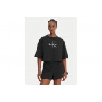 Calvin Klein Boxy Crop Monologo T-Shirt Γυναικείο (LV047F828G UB1)