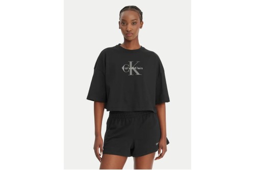 Calvin Klein Boxy Crop Monologo T-Shirt Γυναικείο (LV047F828G UB1)