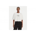 Calvin Klein Boxy Crop Monologo T-Shirt Γυναικείο (LV047F828G YAF)