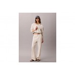 Calvin Klein Cropped Logo Ζακέτα Βαμβακερή Γυναικεία (LV047G252G P4P)