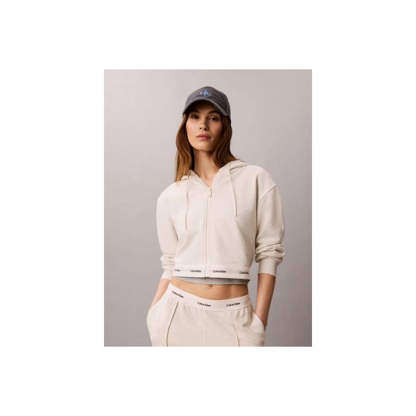 Calvin Klein Cropped Logo Ζακέτα Βαμβακερή Γυναικεία (LV047G252G P4P)