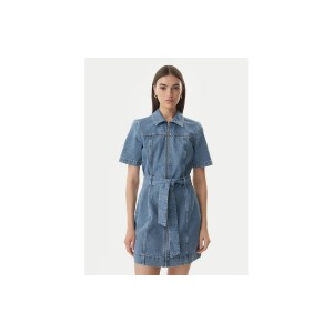 Calvin Klein Belted Denim Shirt Φόρεμα Mini Γυναικείο (LV047G738G YRC)