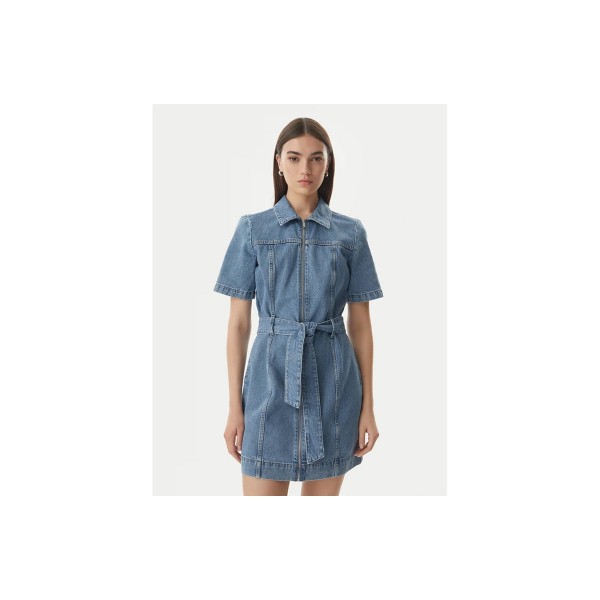 Calvin Klein Belted Denim Shirt Φόρεμα Mini Γυναικείο (LV047G738G YRC)