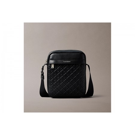 Calvin Klein Embossed Emblem Logo Τσαντάκι Χιαστί - Ώμου 