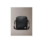 Calvin Klein Emblem Logo Textured Ανδρικό Τσαντάκι Χιαστί - Ώμου