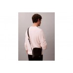 Calvin Klein Emblem Logo Textured Ανδρικό Τσαντάκι Χιαστί - Ώμου