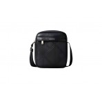 Calvin Klein Embossed Emblem Logo Ανδρικό Τσαντάκι Χιαστί - Ώμου Μαύρο