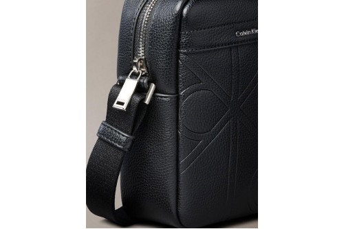 Calvin Klein Embossed Emblem Logo Τσαντάκι Χιαστί - Ώμου (LV04D3331G UB1)