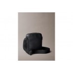 Calvin Klein Embossed Monogram Ανδρικό Τσαντάκι Χιαστί - Ώμου Μαύρο