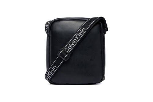 Calvin Klein Monologo Webbing Strap Reporter Τσαντάκι Χιαστί - Ώμου (LV04D3418G UB1)