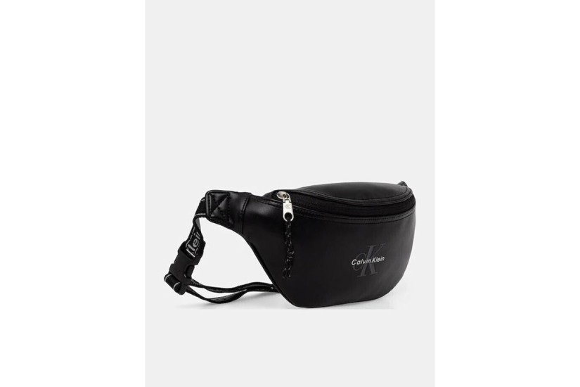 Calvin Klein Bold Logo Webbing Τσαντάκι Μέσης Μαύρο