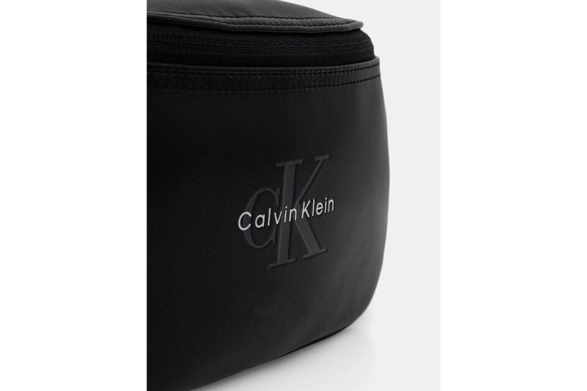 Calvin Klein Bold Logo Webbing Τσαντάκι Μέσης Μαύρο