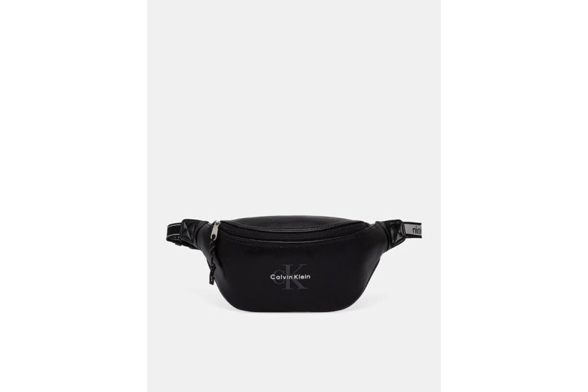 Calvin Klein Bold Logo Webbing Τσαντάκι Μέσης Μαύρο