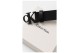 Calvin Klein Leather Monogram Logo Ανδρική Casual Ζώνη Μαύρη