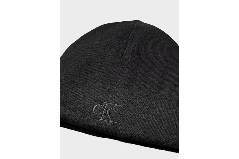 Calvin Klein Signature Logo Χειμερινό Σκουφάκι Μαύρο
